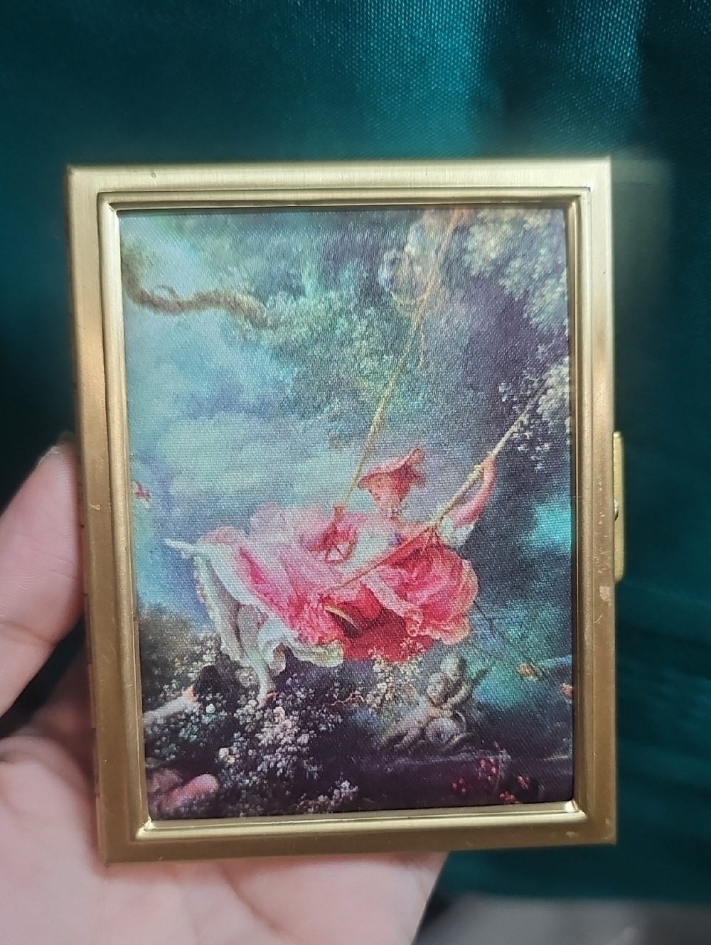 The Swing By French Artist Jean Honore Fragonard Vintage Picture Photo Compact